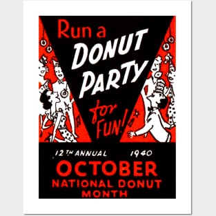 1940 Donut Party Posters and Art